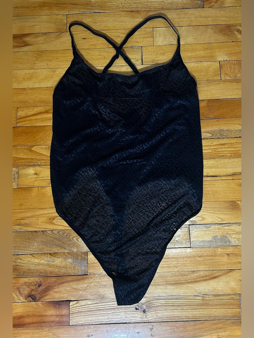 La Senza - Black Strappy One-Piece Bodysuit